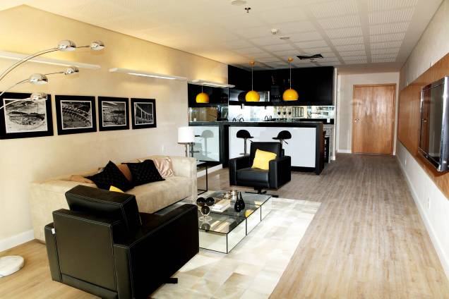 A sala de estar pode ser mobiliada ao gosto do futuro proprietário.<br> A sala de estar pode ser mobiliada ao gosto do futuro proprietário.<br>