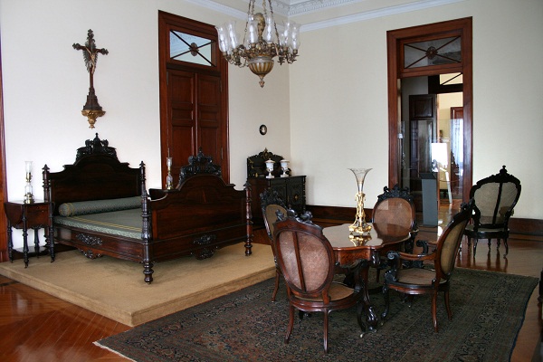 O antigo quarto de D. Pedro II<br>