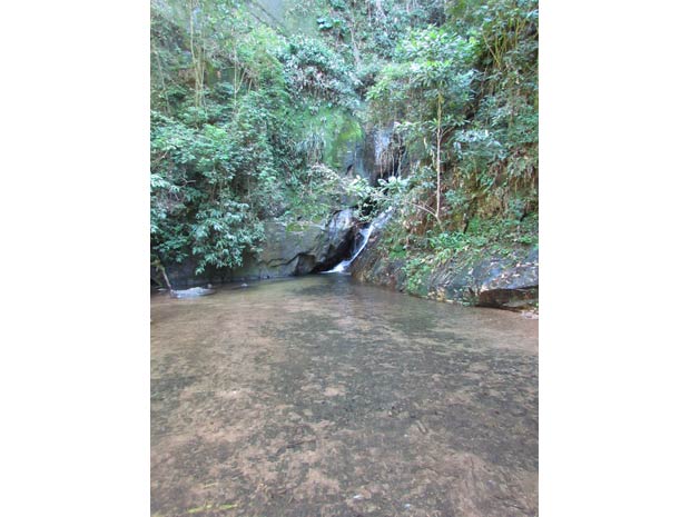 A queda d´água da região foi duramente atingida pelas chuvas de 2010<br>