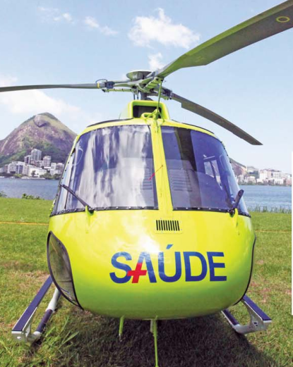 helicóptero Programa Estadual de Transplantes