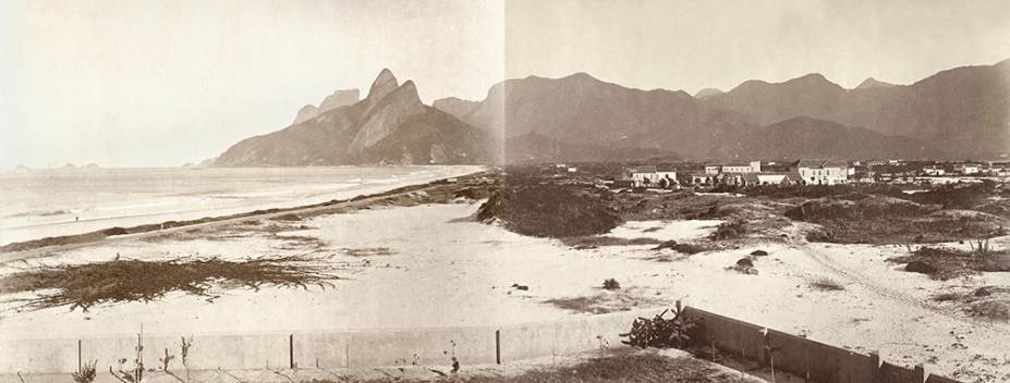 Praia de Ipanema, por José Baptista Barreira Vianna (c. 1900). Família tradicional da Tijuca, os Barreira Vianna compraram uma casa em Ipanema, na altura de onde hoje é a Rua Francisco Otaviano. Na imagem, o bairro ainda é um grande areal