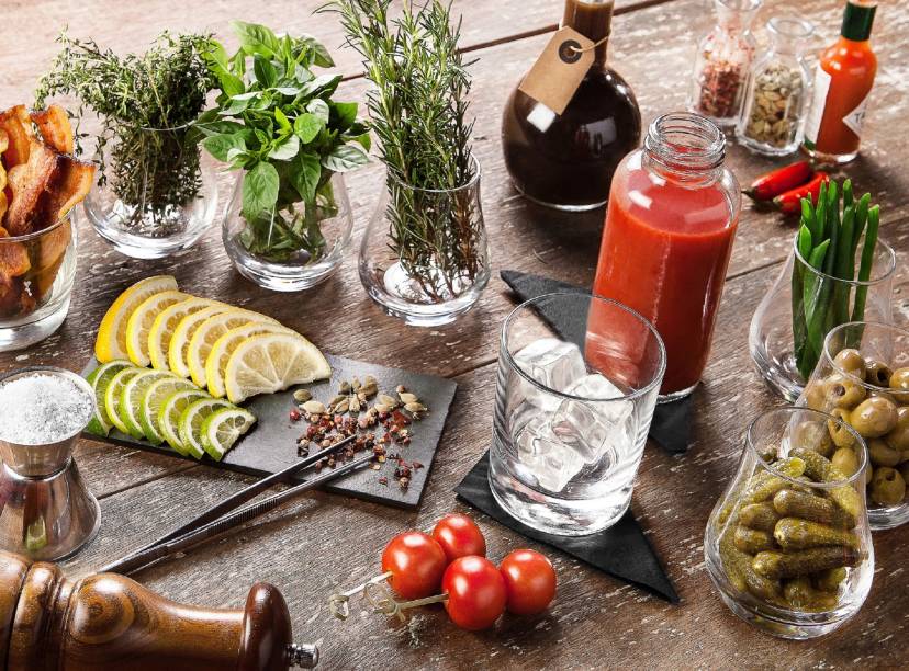 Bloody mary personalizado: uma das opções do serviço