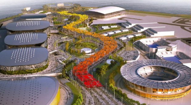 Projeção da futura Vila Olímpica da Barra