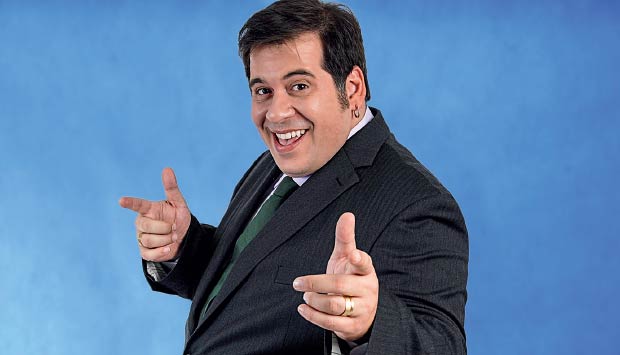 Leandro Hassum quando fez o filme "O Candidato Honesto"