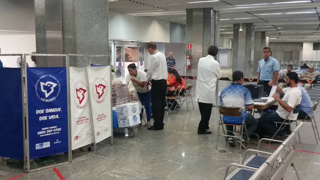 RIOgaleão: passageiros podem doar sangue nesta quinta (21) e sexta (22)