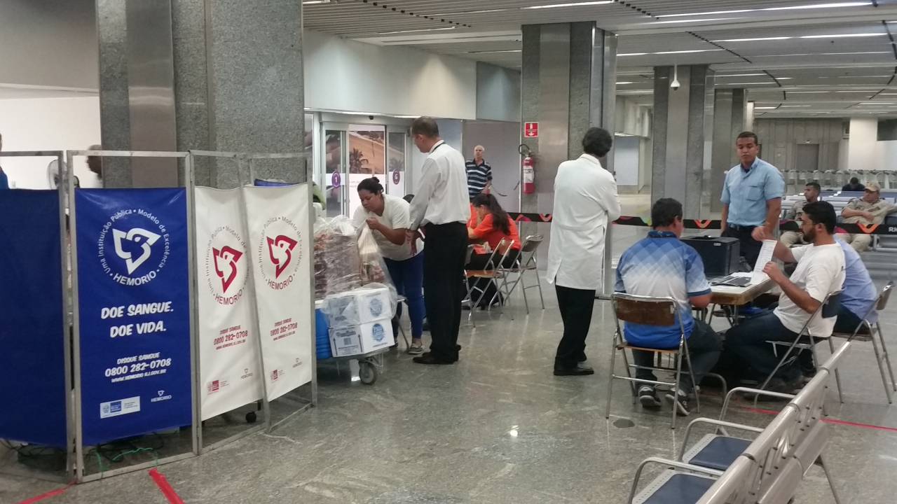 RIOgaleão: passageiros podem doar sangue nesta quinta (21) e sexta (22)