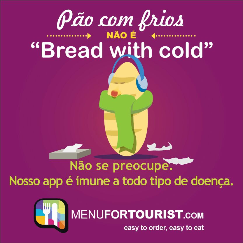 App brinca com erros comuns em cardápios bilingues
