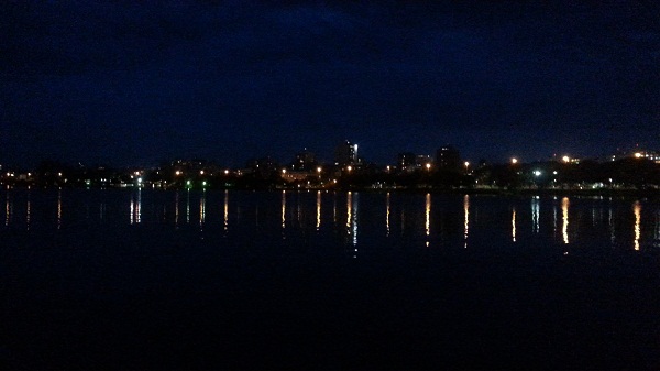 Vista noturna da Lagoa<br>