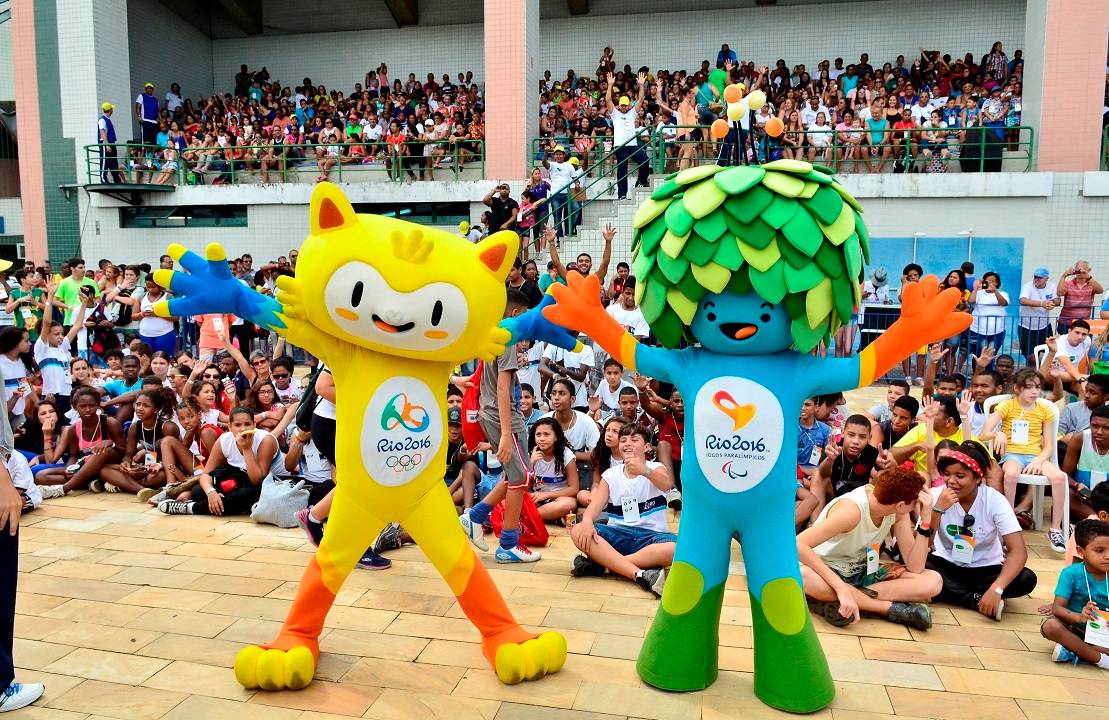 Tom e Vinícius, mascotes das olimpíadas Rio 2016