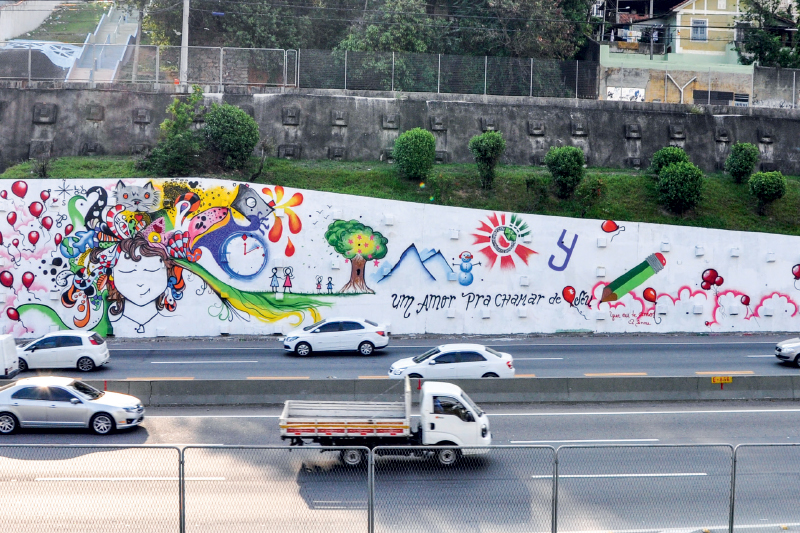 Graffite na Linha Amarela