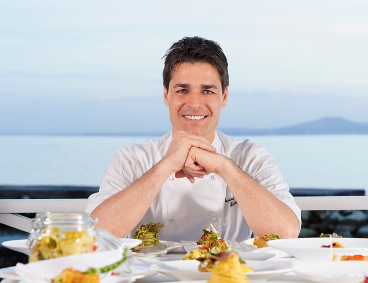 Luciano Boseggia recebe Pasquale Palamaro no Alloro