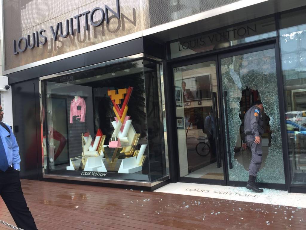 Assalto à Louis Vuitton: loja em Ipanema foi arrombada