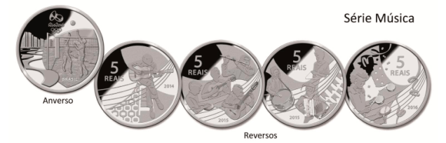 Moedas comemorativas dos Jogos Rio 2016