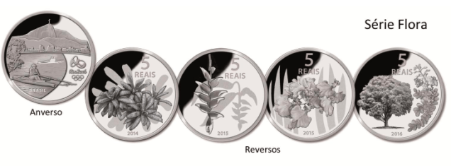 Moedas comemorativas dos Jogos Rio 2016