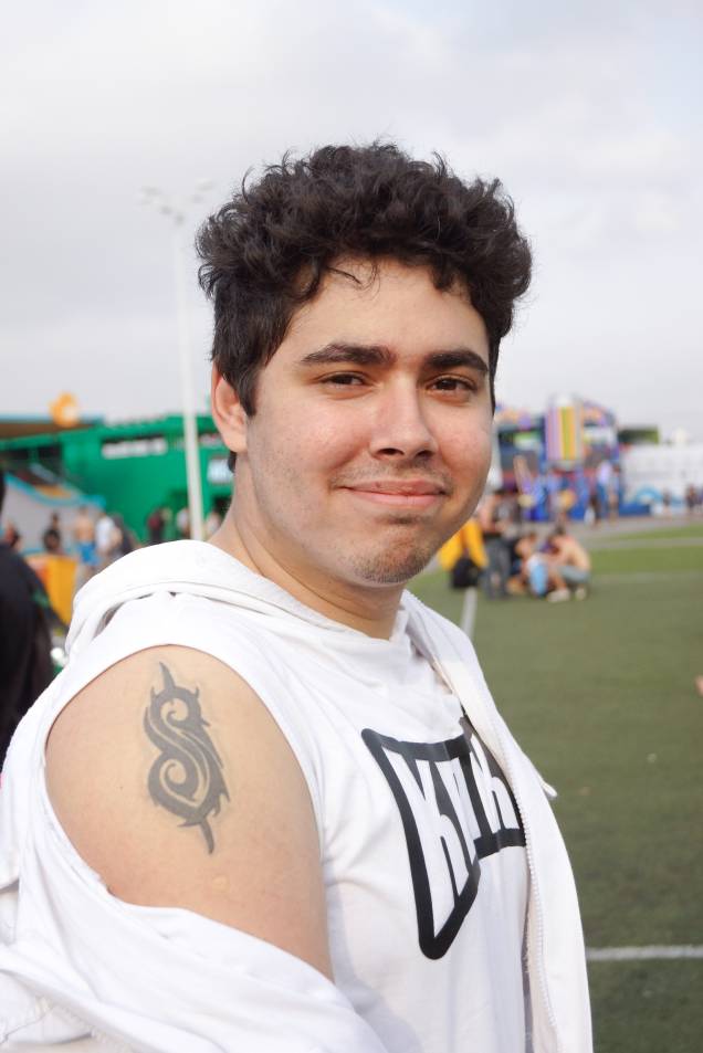 Daniel Machado: fã do Slipknot Daniel Machado: fã do Slipknot