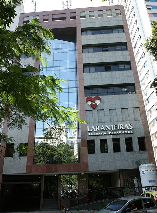 Fachada da clínica Perinatal Laranjeiras