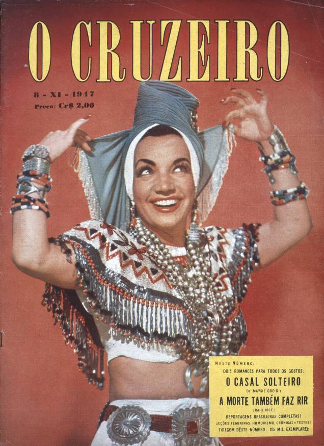 Carmen estampa a capa da revista Cruzeiro em 1947