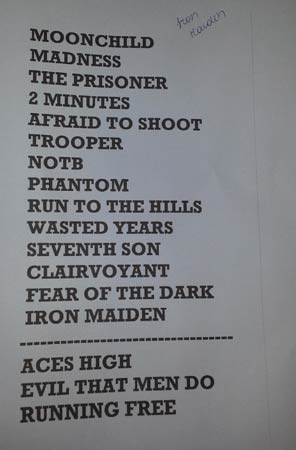 Setlist Iron Maiden | VEJA RIO