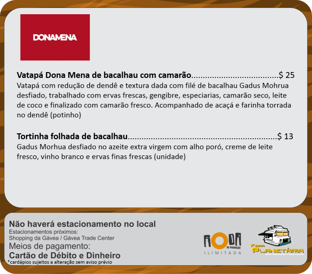 Cardápios donamena julho Cardápios donamena julho