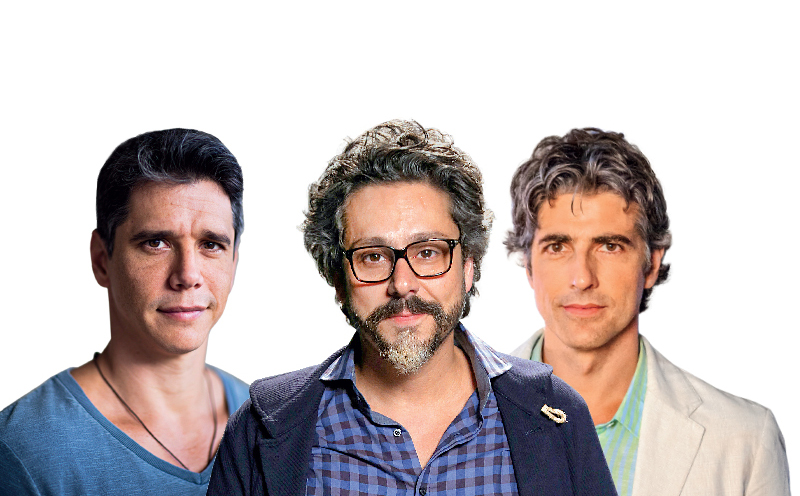 Márcio Garcia, Alexandre Nero e Reynaldo Gianecchini: fios brancos em alta