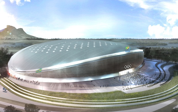 Projeto do velódromo que fará parte do Parque Olímpico<br>