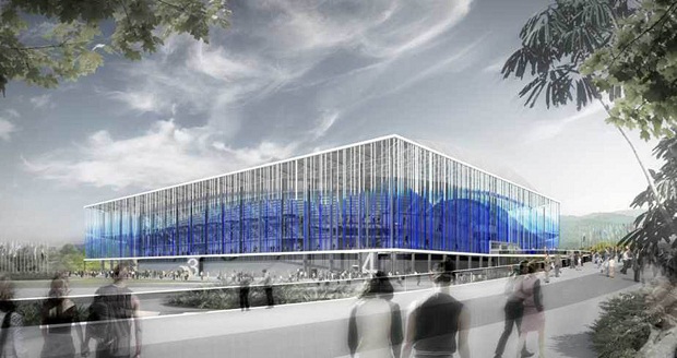 Centro de esportes aquáticos que será construído no Parque Olímpico.<br>