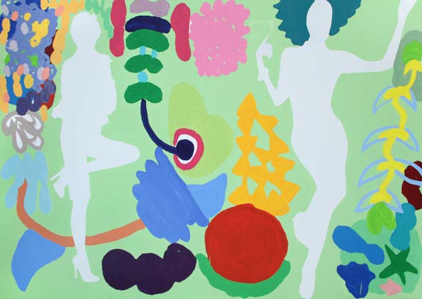 2013<br>Óleo e acrílica sobre tela<br>160 x 225 cm<br>