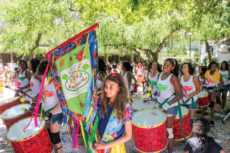 Bloco da Pracinha, na Praça Pio XI, Jardim Botânico