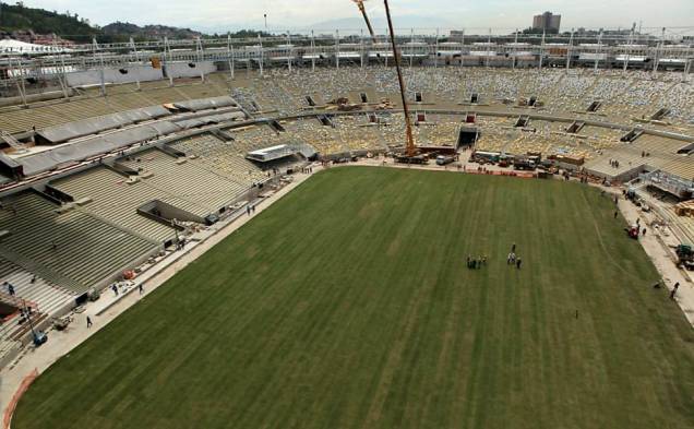 Obras do estádio estão em processo de conclusão.<br>