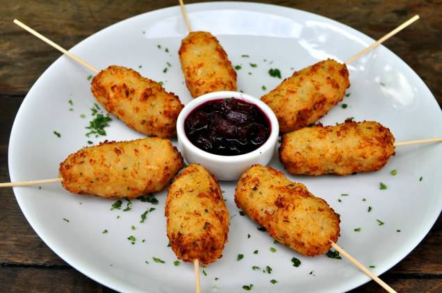 Bolinho de arroz arbóreo: destaque no Do Horto Bolinho de arroz arbóreo: destaque no Do Horto