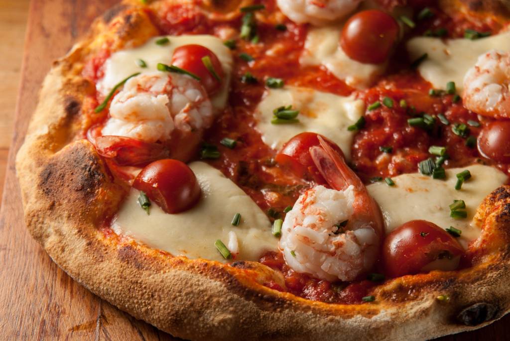 Pizza de camarão