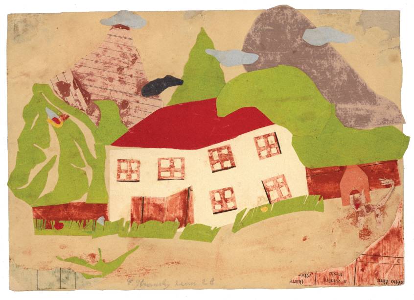 Desenho de Erika Stránská, morta no campo de concentração de Auschwitz, em exposição no Museu Histórico Nacional
