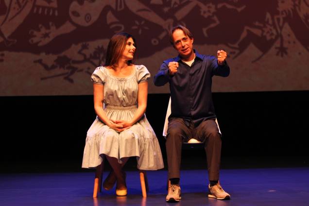 Graziella Moretto e Pedro Cardoso: casal em cena na comédia O Homem Primitivo Graziella Moretto e Pedro Cardoso: casal em cena na comédia O Homem Primitivo
