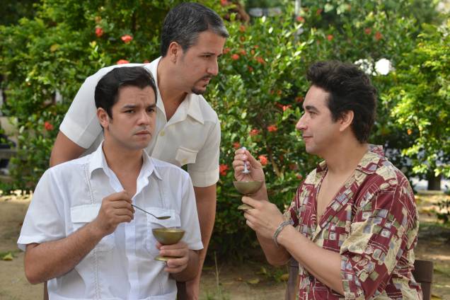 O elenco de "Morango e Chocolate", adaptação do filme cubano