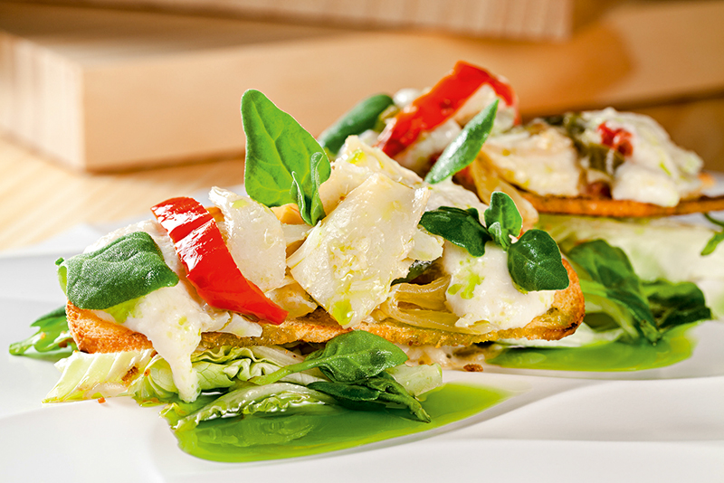 Salada fria de bacalhau (R$ 42,00): sugestão para o abre-alas