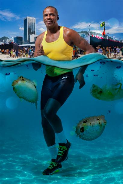 O atleta Robson Caetano