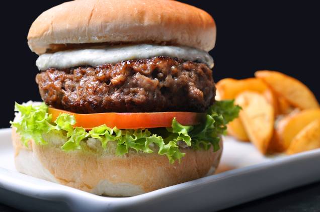 Hambúrguer com gorgonzola: novidade no Rosa Chopp Hambúrguer com gorgonzola: novidade no Rosa Chopp