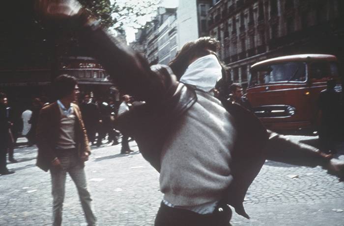 Protesto estudantil durante a greve geral dos trabalhadores, em maio de 1968