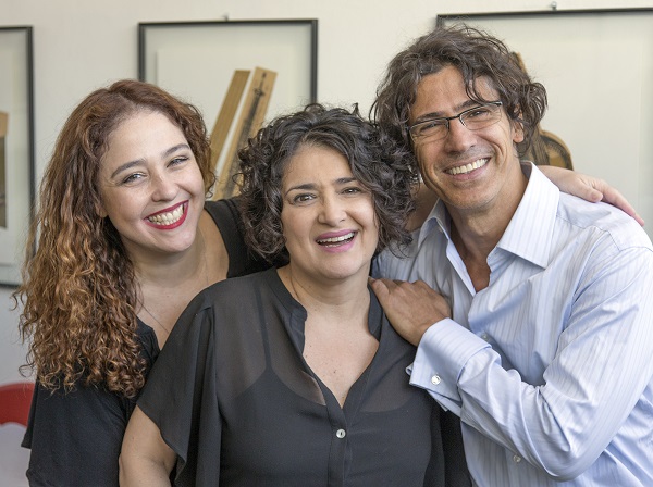 Debora Lamm, Inez Viana e Leonardo Bricio (crédito: Victor Haim)