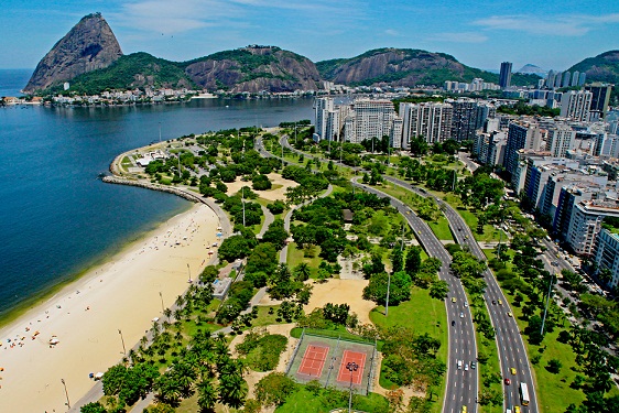 Aterro do Flamengo visto de cima