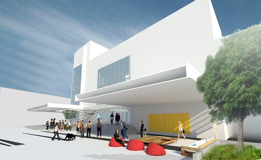 A fachada do novo Imperator, que deve ser inaugurado em junho<br>