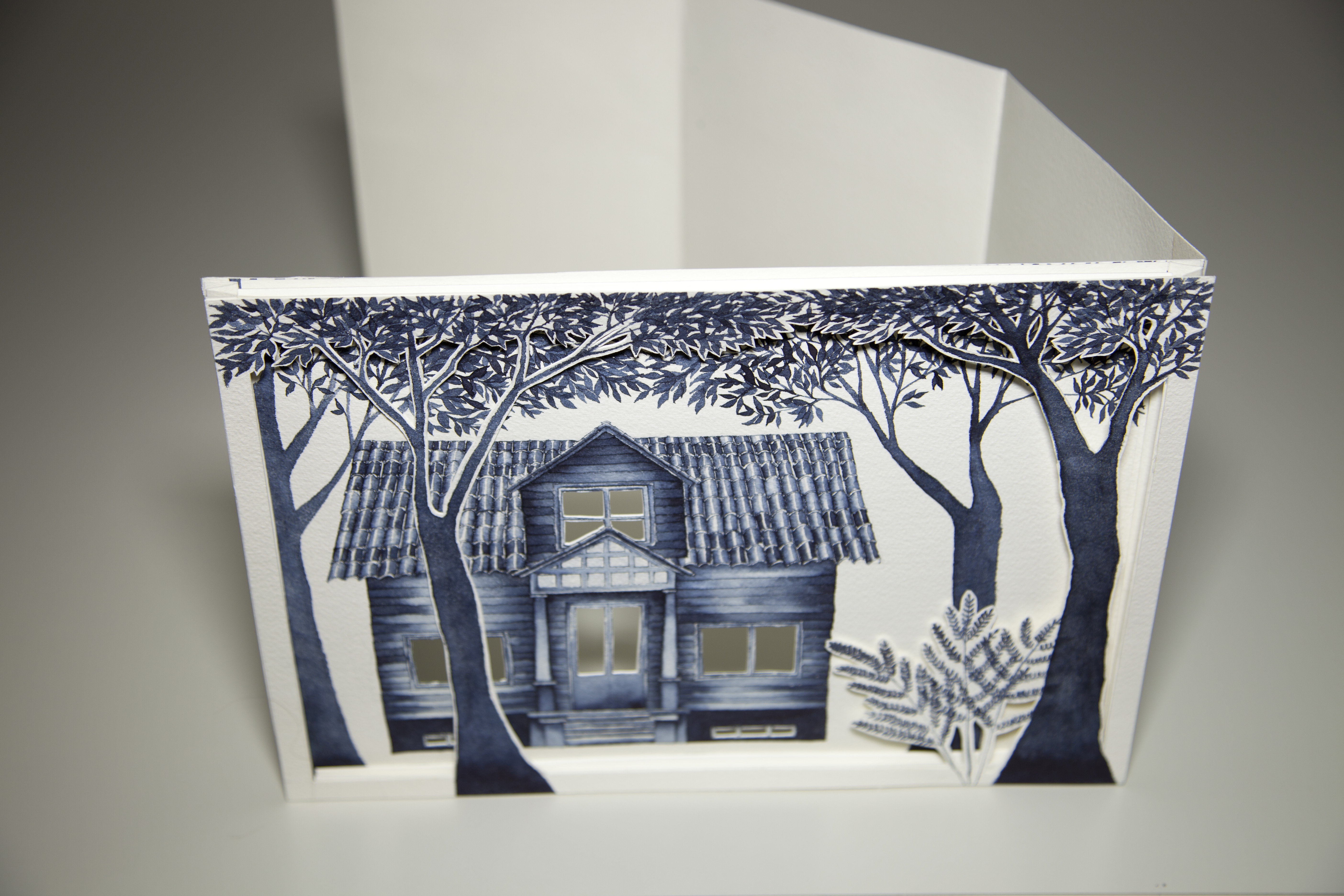 Desenho de Thais Beltrame inspirado por sua experiência na Hill House Residency, nos EUA
