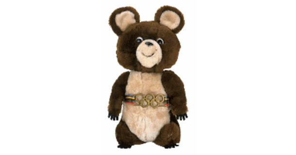 Misha, o urso mascote das Olimpíadas na Rússia, tinha o nome completo de Mikhail Potapych Toptygin<br> Misha, o urso mascote das Olimpíadas na Rússia, tinha o nome completo de Mikhail Potapych Toptygin<br>