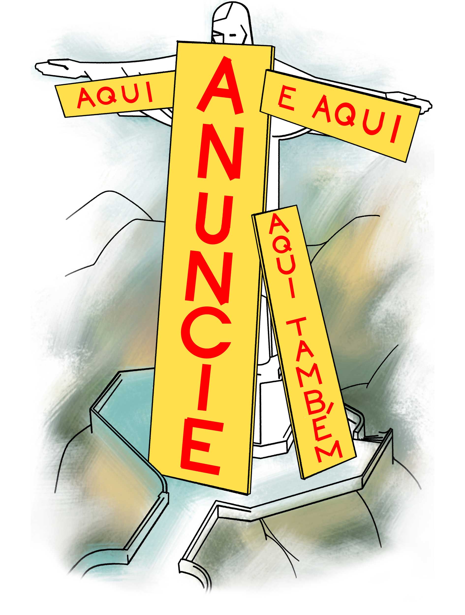 Cristo Redentor como "estátua placa"
