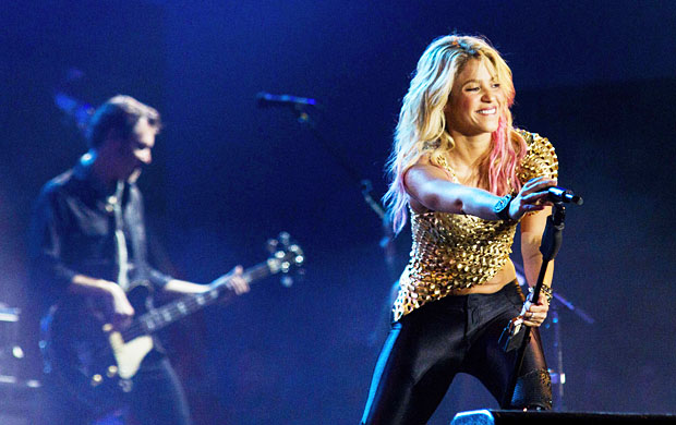 A colombiana Shakira encantou o público com sua performance. E fez um dueto com Ivete Sangalo<br>