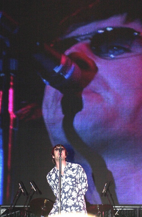 Show da banda Oasis, que encerrou a carreira em 2009 depois que Noel Gallagher anunciou a saída do grupo<br>
