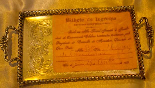Disputadíssimo, foi distribuído apenas para a alta sociedade carioca no banquete promovido pela família imperial<br>