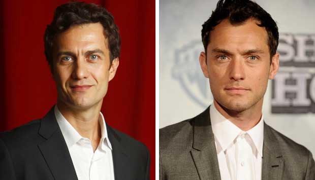 Olhos claros, talento para atuar, pinta de galã... Seria Jude Law a versão americana de Gabriel Braga Nunes?<br> Olhos claros, talento para atuar, pinta de galã... Seria Jude Law a versão americana de Gabriel Braga Nunes?<br>