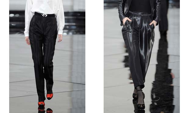 Ralph Lauren também investiu no volume nos quadris.<br> Ralph Lauren também investiu no volume nos quadris.<br>