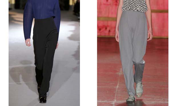 Confortáveis e descoladas foram as propostas da Stella McCartney (à esquerda)e Maria Bonita (à direita).<br> Confortáveis e descoladas foram as propostas da Stella McCartney (à esquerda)e Maria Bonita (à direita).<br>